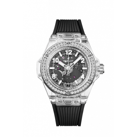 Big Bang One Click Sapphire Diamonds Black Dial 39 mm