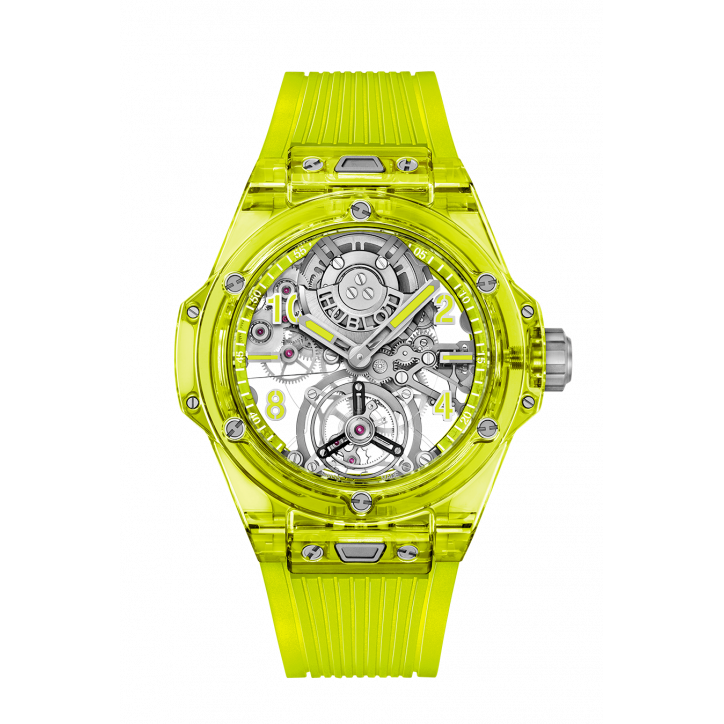 Big Bang Tourbillon Automatic Yellow Neon Saxem 44 mm