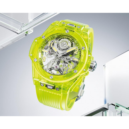 Big Bang Tourbillon Automatic Yellow Neon Saxem 44 mm