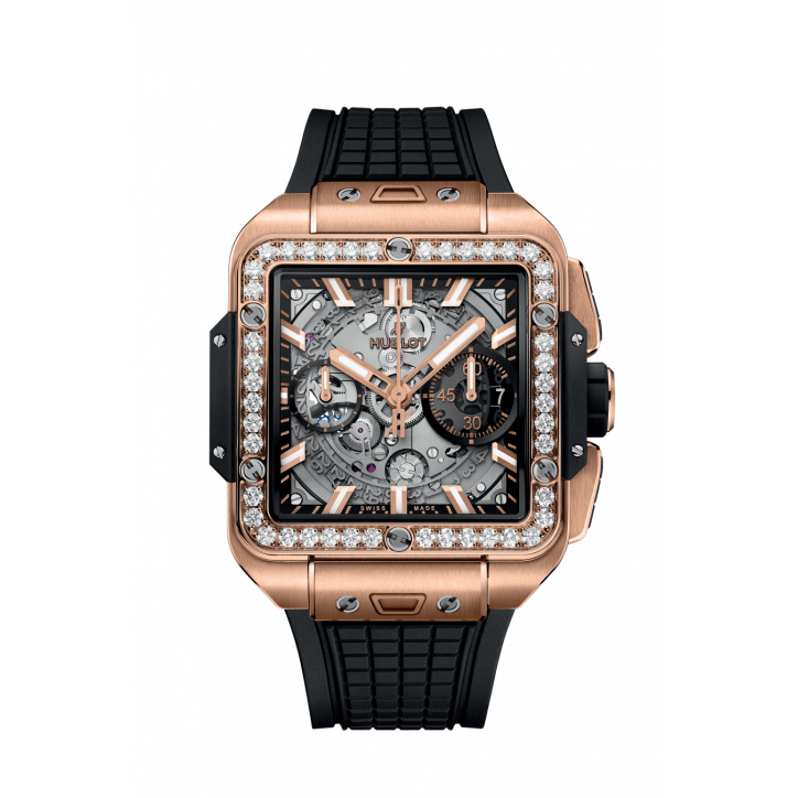 Square Bang Unico King Gold Diamonds 42 mm