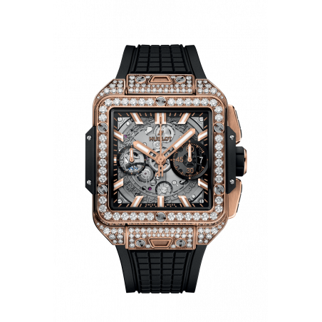 Square Bang Unico King Gold Pavé 42 mm