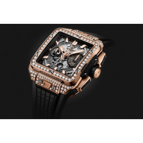 Square Bang Unico King Gold Pavé 42 mm