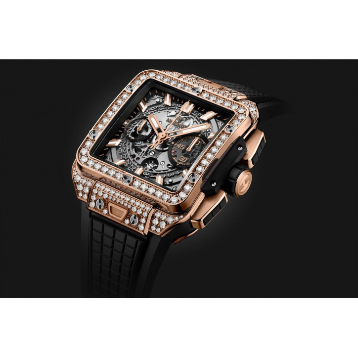 Square Bang Unico King Gold Pavé 42 mm