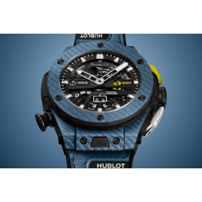 Big Bang Unico Golf Sky Blue Carbon 45 mm