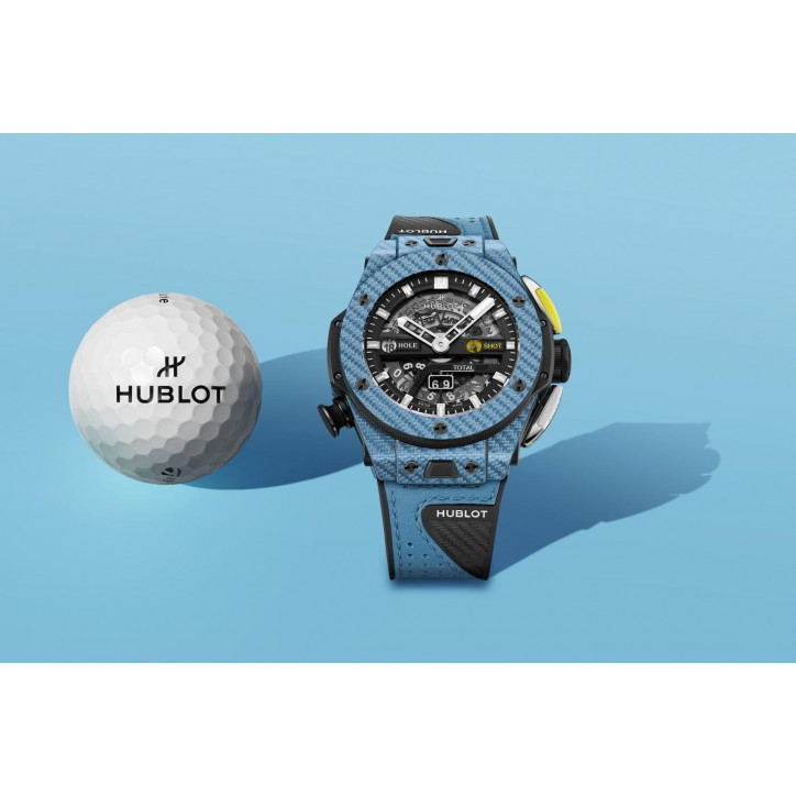 Big Bang Unico Golf Sky Blue Carbon 45 mm