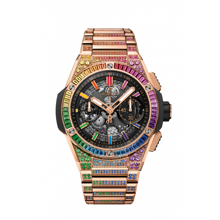 Big Bang Integrated King Gold Rainbow 42 mm