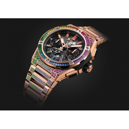 Big Bang Integrated King Gold Rainbow 42 mm