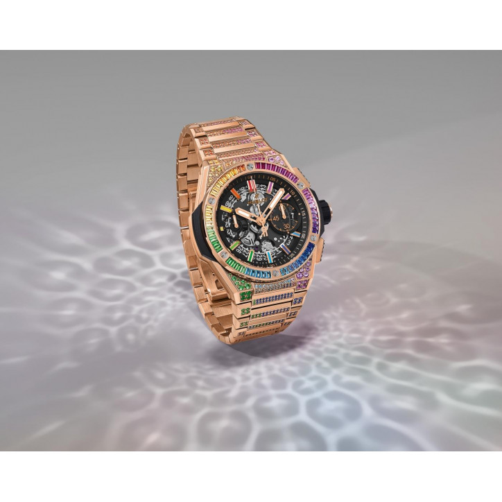 Big Bang Integrated King Gold Rainbow 42 mm