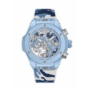 Big Bang Unico Sky Blue Camo 44 mm