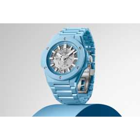 Big Bang Integrated Time Only Sky Blue Ceramic 40 mm