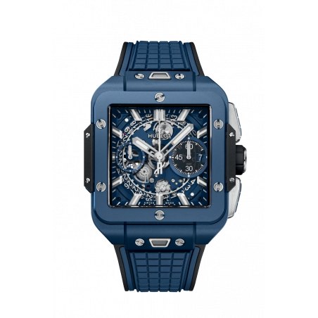 Square Bang Unico Blue Ceramic 42 mm