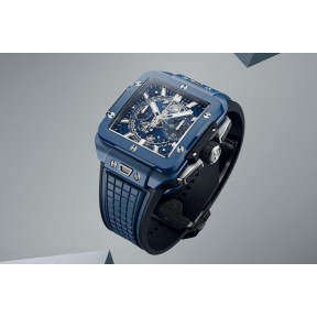 Square Bang Unico Blue Ceramic 42 mm