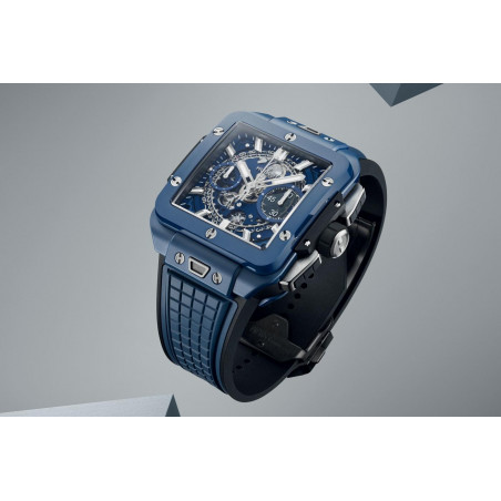 Square Bang Unico Blue Ceramic 42 mm