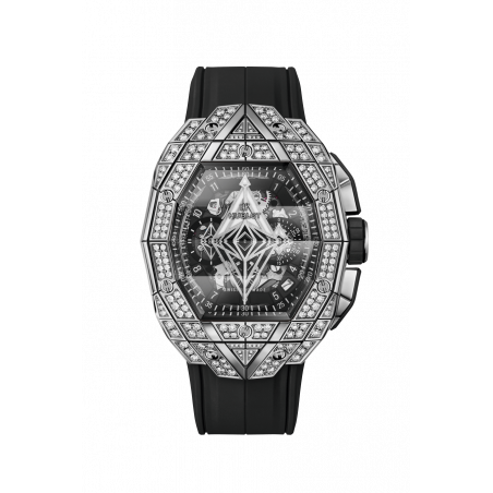 Spirit of Big Bang Sang Bleu Titanium Pavé 42 mm