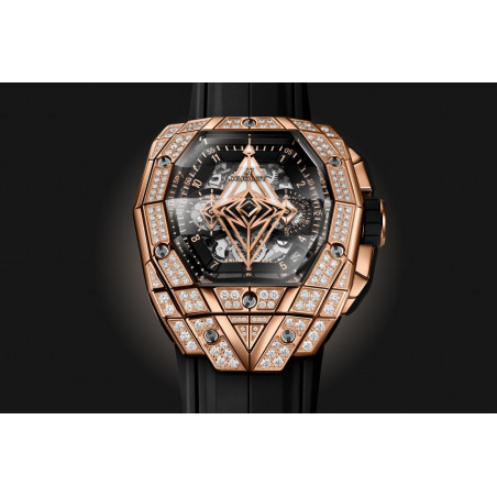 Spirit of Big Bang Sang Bleu King Gold Pavé 42 mm