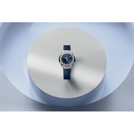 Classic Fusion Titanium Blue Diamonds 29 mm