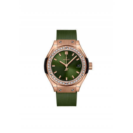 Classic Fusion King Gold Green Diamonds 29 mm