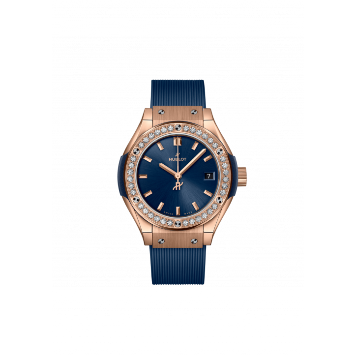 Classic Fusion King Gold Blue Diamonds 29 mm