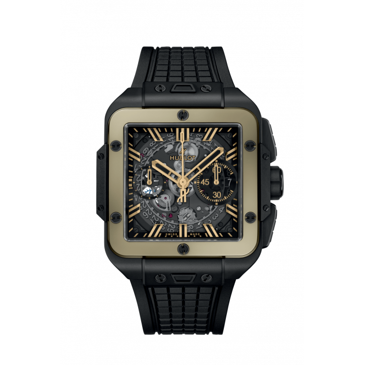 Square Bang Unico Ceramic Magic Gold 42 mm