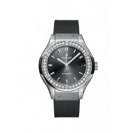 Classic Fusion Racing Grey Titanium Diamonds 38 mm