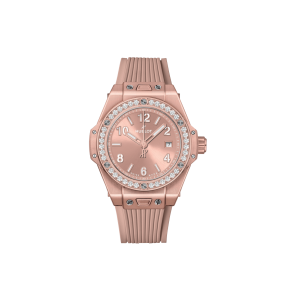 Big Bang One Click Aluminium Pink Diamonds 33 mm