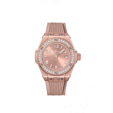 Big Bang One Click Aluminium Pink Diamonds 33 mm