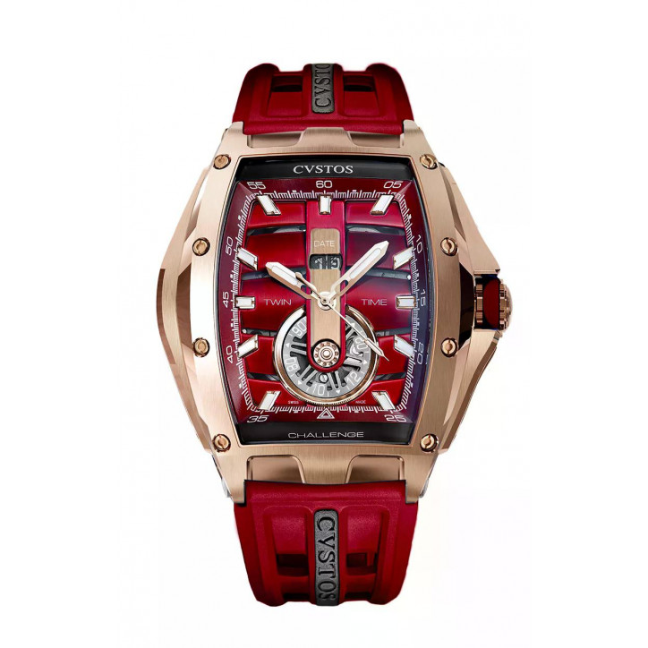 Twin-Time 5N Red Gold Bordo Dial