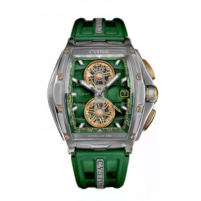 Chrono GMT Steel/Green Dial