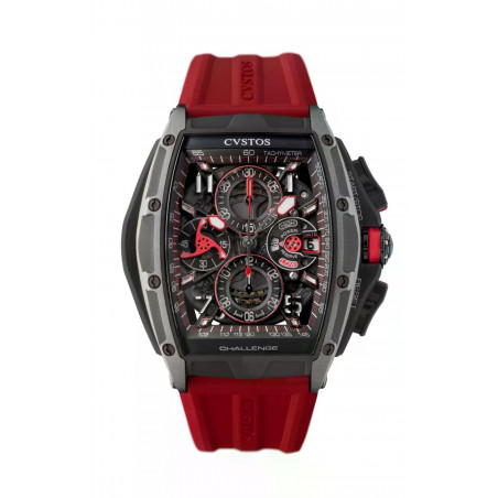 Chrono Grey Brancard Black Titanium / Black - Red