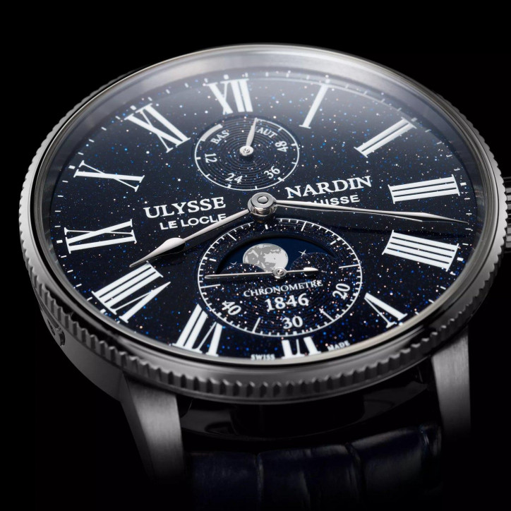 Marine Torpilleur Moonphase Aventurine