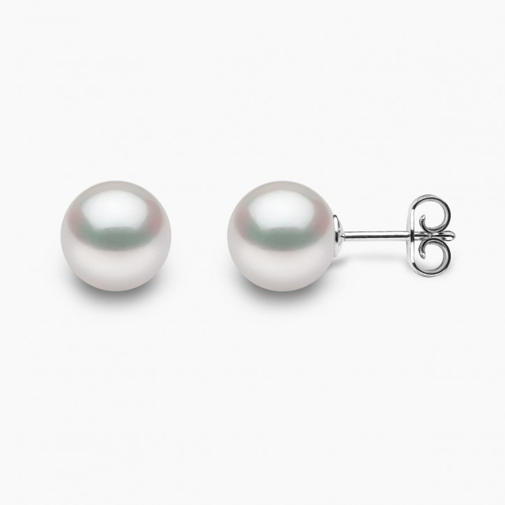 Classic 18K Gold Freshwater Pearl Stud Earrings