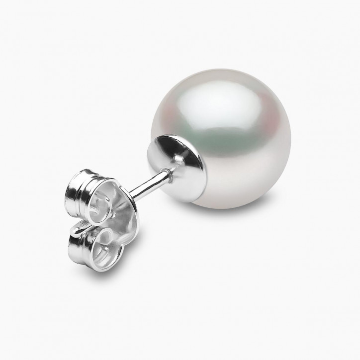 Classic 18K Gold Freshwater Pearl Stud Earrings