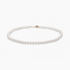 Classic 18K Gold Freshwater Pearl Necklace