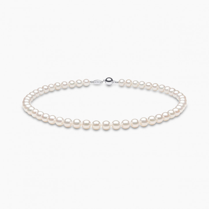 Classic 18K Gold Freshwater Pearl Necklace