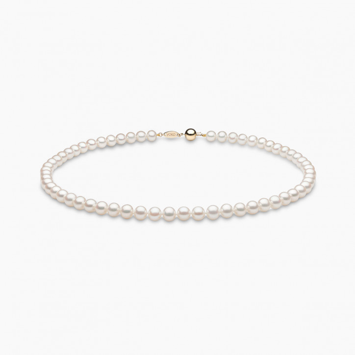 Classic 18K Gold Freshwater Pearl Necklace