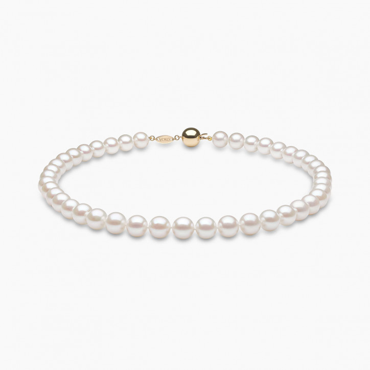 Classic 18K Gold Freshwater Pearl Necklace