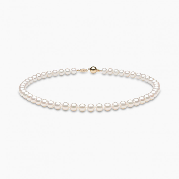 Classic 18K Gold Freshwater Pearl Necklace