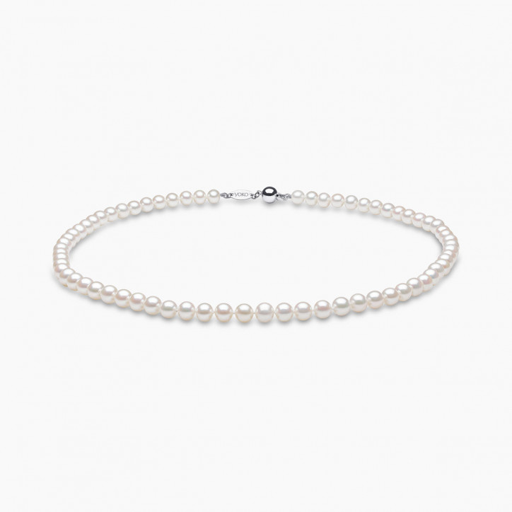 Classic 18K Gold Freshwater Pearl Necklace