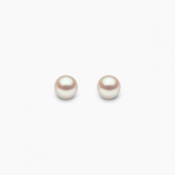 Classic 18K Gold AAA Akoya Pearl Stud Earrings