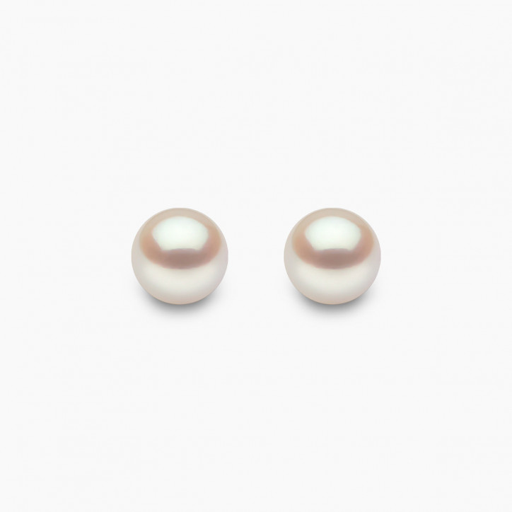 Classic 18K Gold AAA Akoya Pearl Stud Earrings