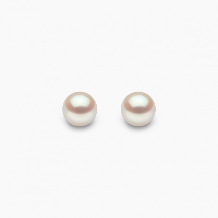 Classic 18K Gold AAA Akoya Pearl Stud Earrings