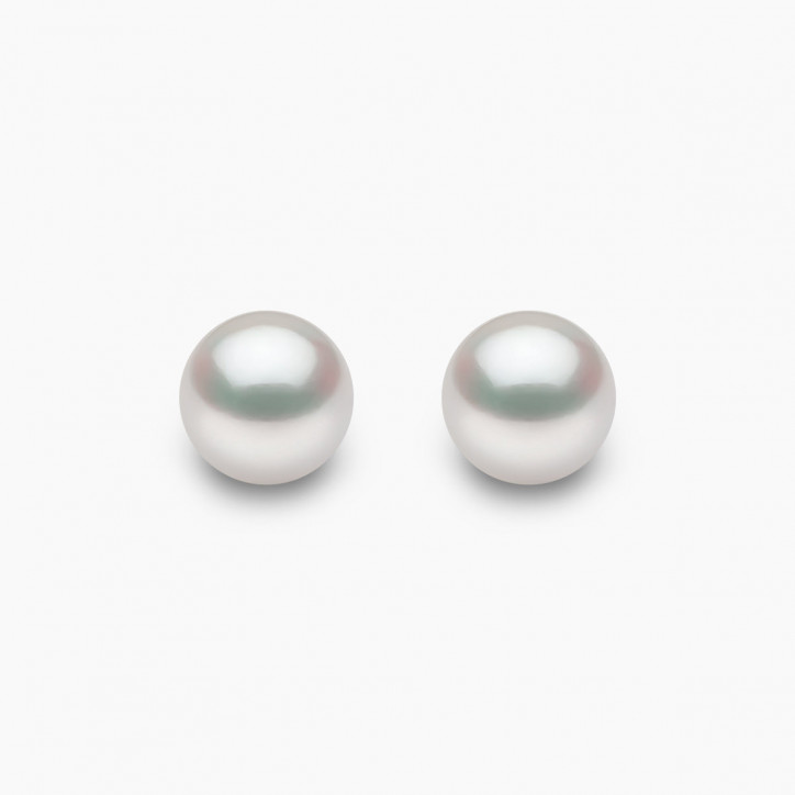 Classic 18K Gold AAA Akoya Pearl Stud Earrings