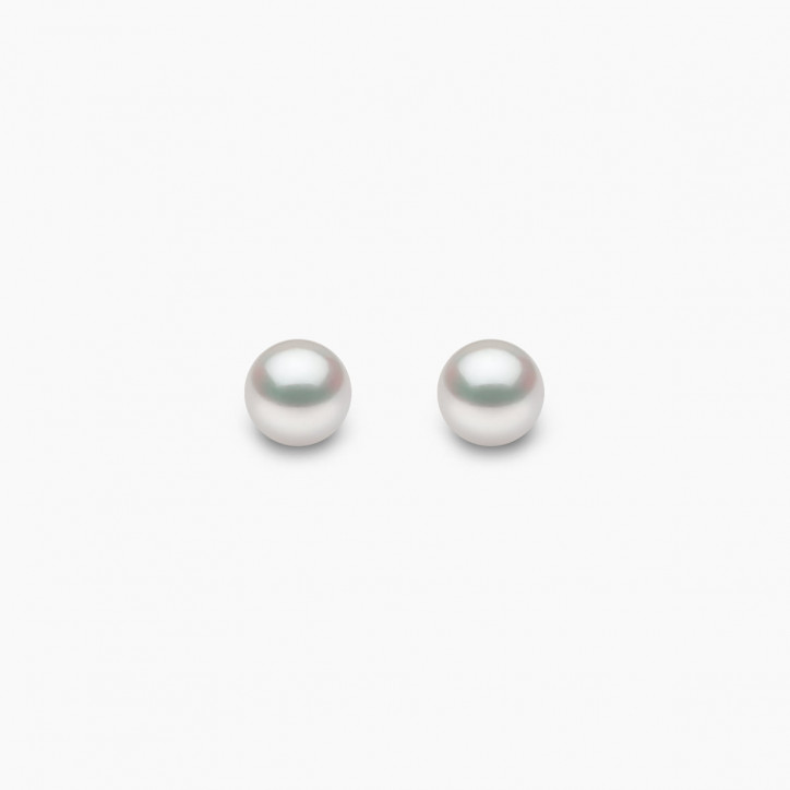 Classic 18K Gold AAA Akoya Pearl Stud Earrings