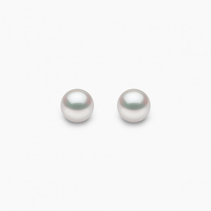 Classic 18K Gold AAA Akoya Pearl Stud Earrings