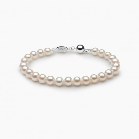 Classic 18K Gold Freshwater Pearl Bracelet