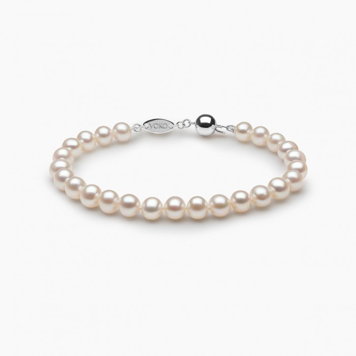 Classic 18K Gold Freshwater Pearl Bracelet