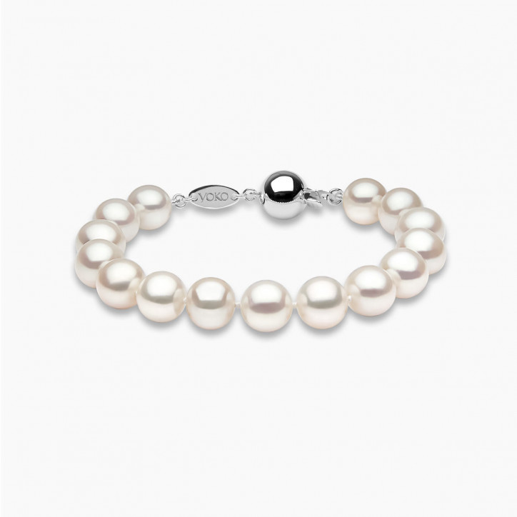 Classic 18K Gold Freshwater Pearl Bracelet