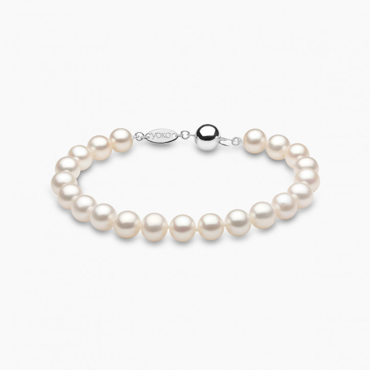 Classic 18K Gold Freshwater Pearl Bracelet