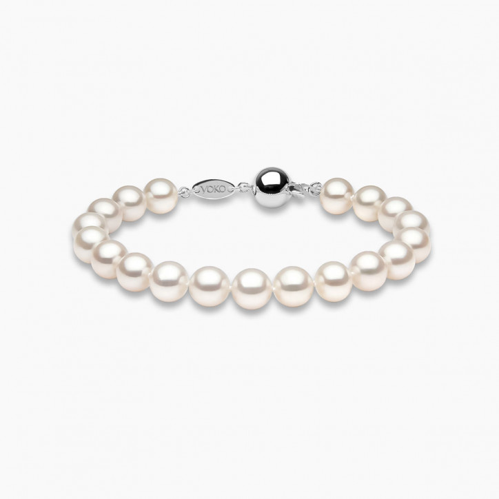 Classic 18K Gold Freshwater Pearl Bracelet