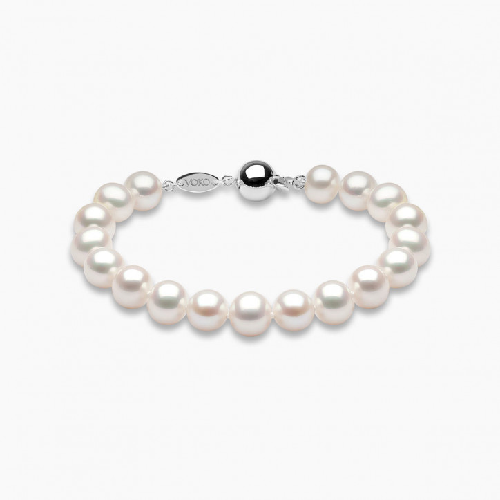 Classic 18K Gold Freshwater Pearl Bracelet